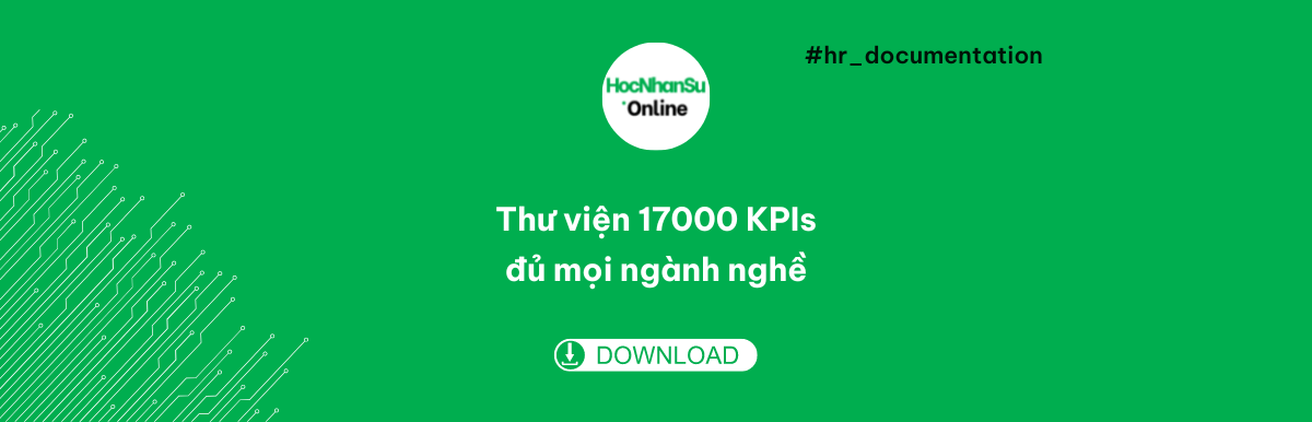 Thư viện 17.000 KPIs đủ mọi ngành nghề